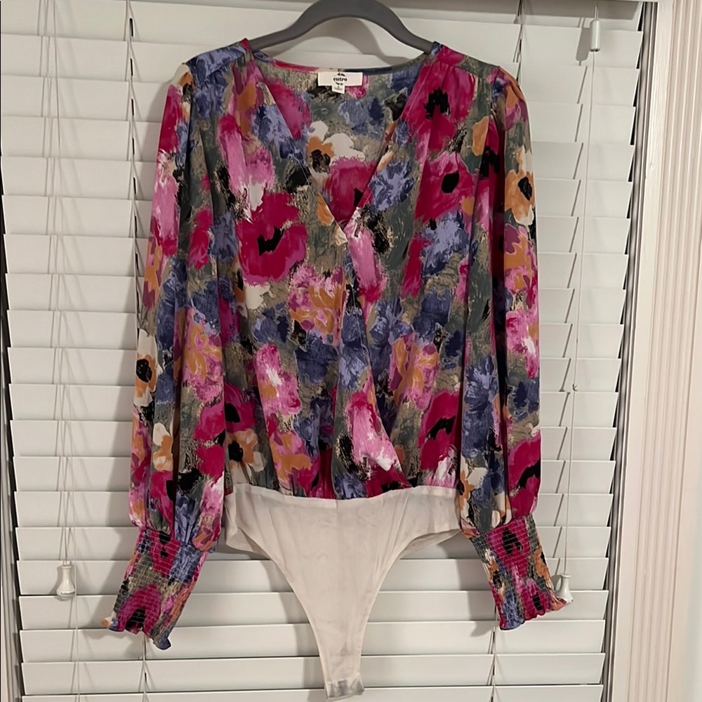 Entro Floral Multicolor blouse/bodysuit